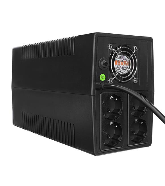 S-link MIGHT U100 1000VA UPS 12V7Ah-2 600W Siyah Line-Interactive Kesintisiz UPS Güç Kaynağı