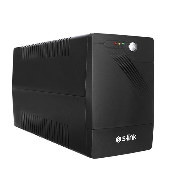 S-link MIGHT U200 2000VA UPS 12V9Ah-2 1200W Siyah Line-Interactive Kesintisiz UPS Güç Kaynağı
