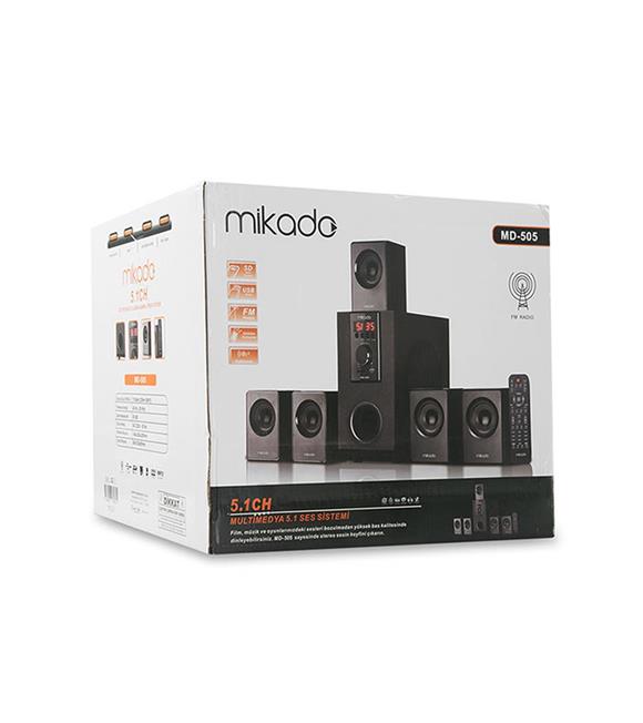 Mikado MD-505 5+1 Usb+SD+FM Destekli Bluetooth Speaker Kumandalı