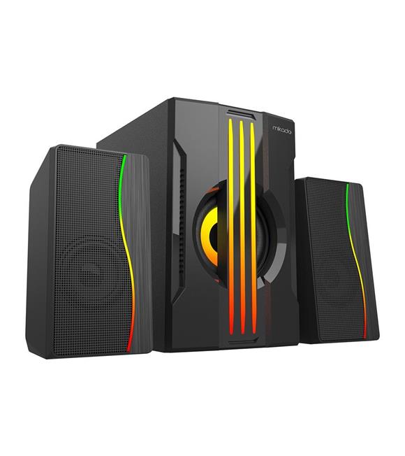 Mikado MD-254 2+1 25W(5w-2+15w) Usb+SD+Fm Bluetooth Destekli RGB Ses Sistemi