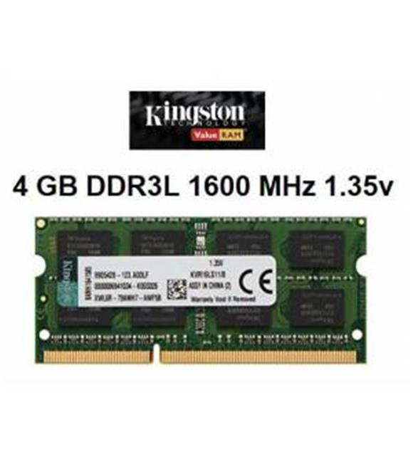 Kıngston 4-1600 Mhz 1,35V Cl 11 Kvr16Ls11-4 Kutusuz Notebook Ram