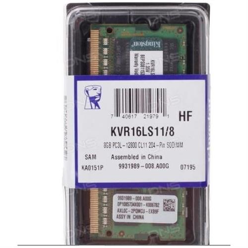 Kingston Kıngston 8Gb Ddr3L 1600Mhz Cl11 1.35V Kvr16Ls11-8WP (Pc3-12800) Notebook Ram Kategorilere Göre İndirimler Ve Fırsat Ürünleri