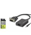 Hadron Hdx7794 Vga To Hdmi F Çevirici + Audio 1080P Siyah
