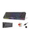 Hadron G509R Kablolu Oyuncu Mini Klavye Mekanik Red Switch Rgb Q Siyah_1)