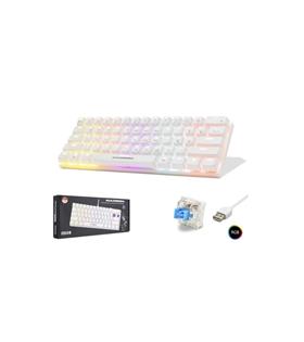 Hadron G508B Kablolu Oyuncu Mini Klavye Mekanik Blue Switch Rgb Q Beyaz