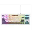 Everest KB-98 SILENT TKL Beyaz-Gri Mavi Rainbow Q Membrane Klavye