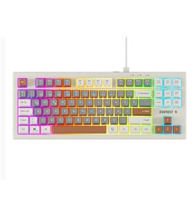 Everest KB-98 SILENT TKL Gri Mavi-Gri-Kahve Rainbow Q Membrane Klavye
