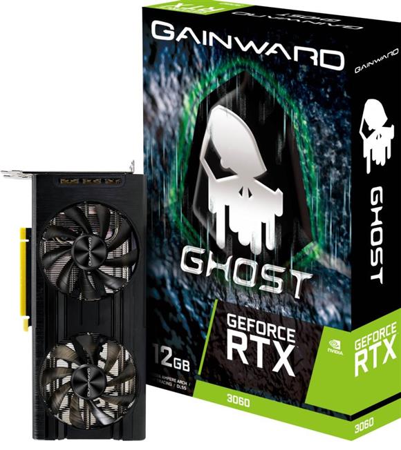 Gainward GeForce RTX3060 Ghost 12GB GDDR6 192bit 3-DP HDMI GPU NE63060019K9-190AU Ekran Kartı