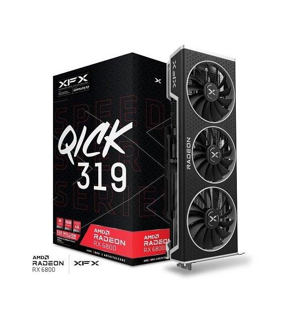 XFX Speedster QICK 319 AMD Radeon RX6800 Core RX-68XLALFD9 16GB GDDR6 256Bit DX12 Gaming Ekran Kartı